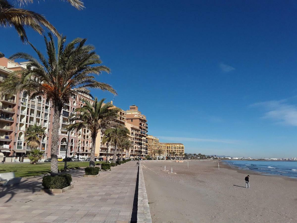 Apartamento 1 Linea Playa Porsa Playa Alboraya ميناء سابلايا المظهر الخارجي الصورة